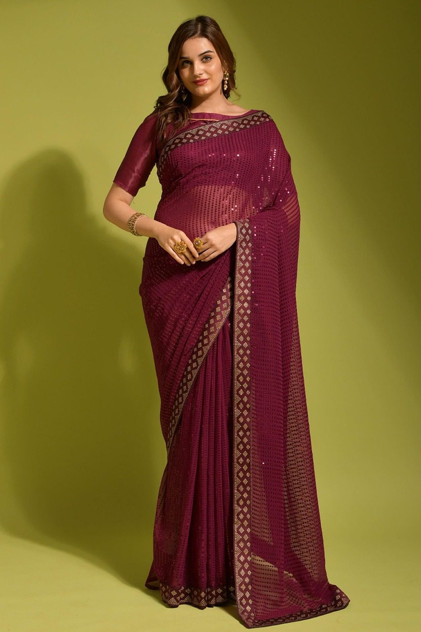 fashion, model, female, georgette, embroidered, designer, style